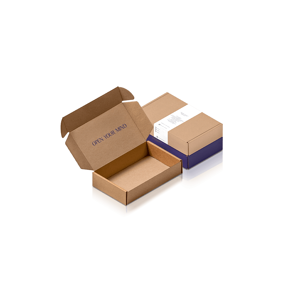 Custom e-commerce mailer boxes with branded corrugated packaging for online retail orders