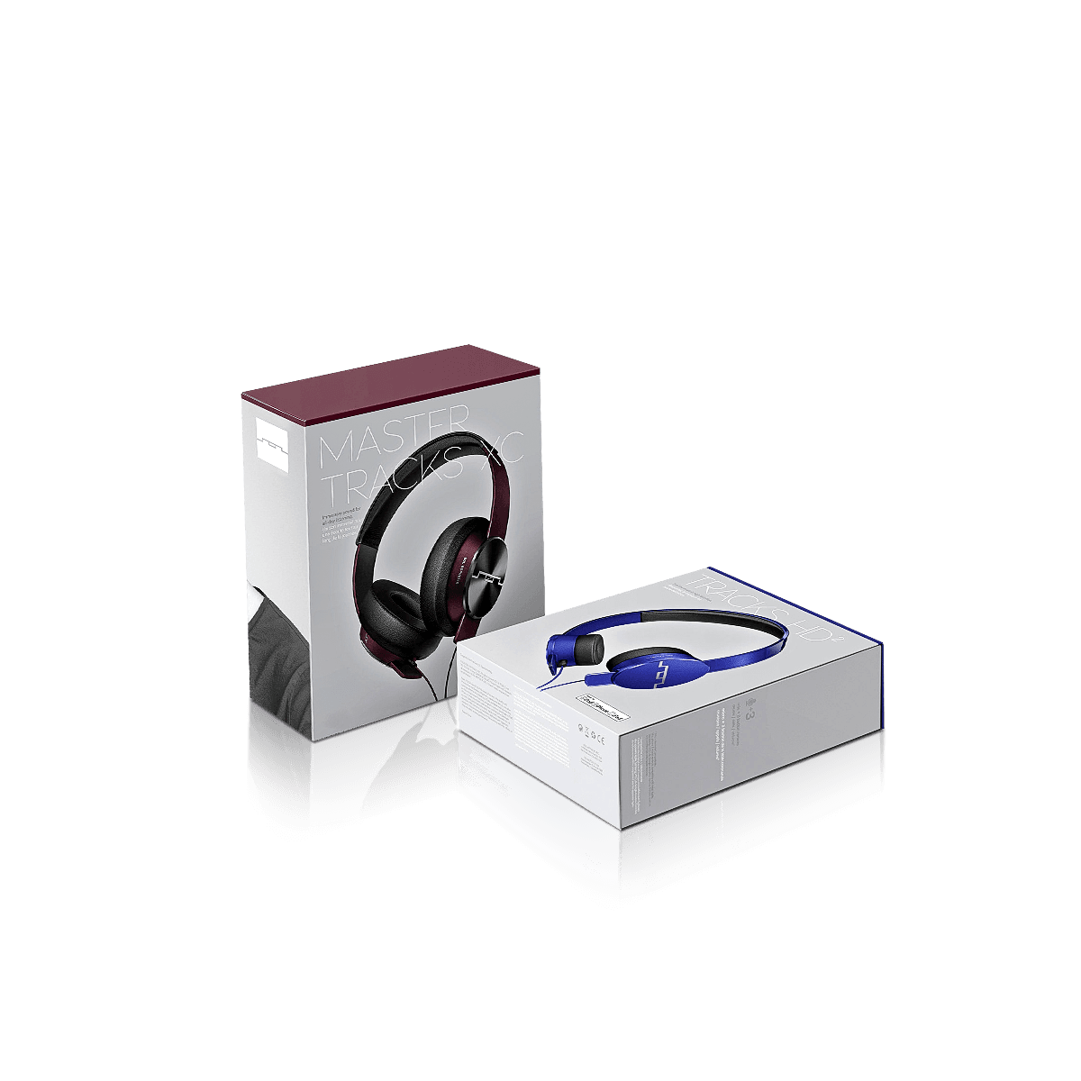 Custom headphone boxes with printed protective packaging for earbuds, headphones and audio accessory retail