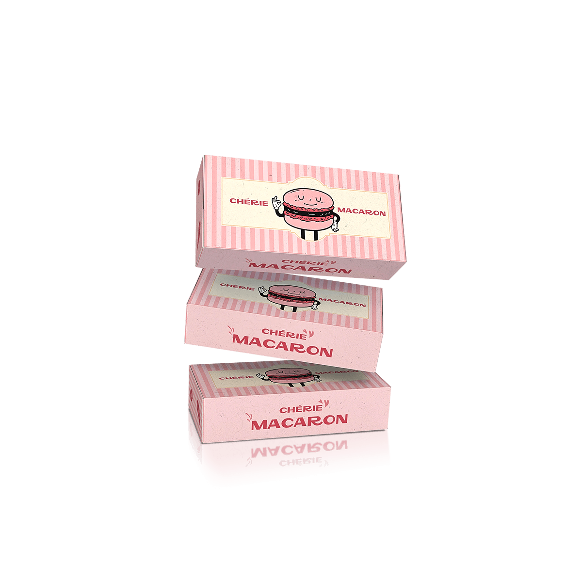 Custom macaron boxes with elegant printed packaging for delicate macarons, patisserie gifts and premium bakery sets