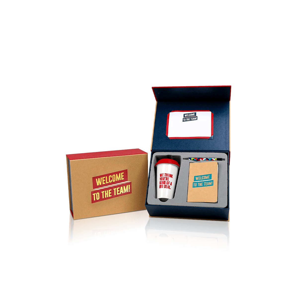 Custom welcome gift boxes with premium printed packaging for hotels, events and branded guest experiences