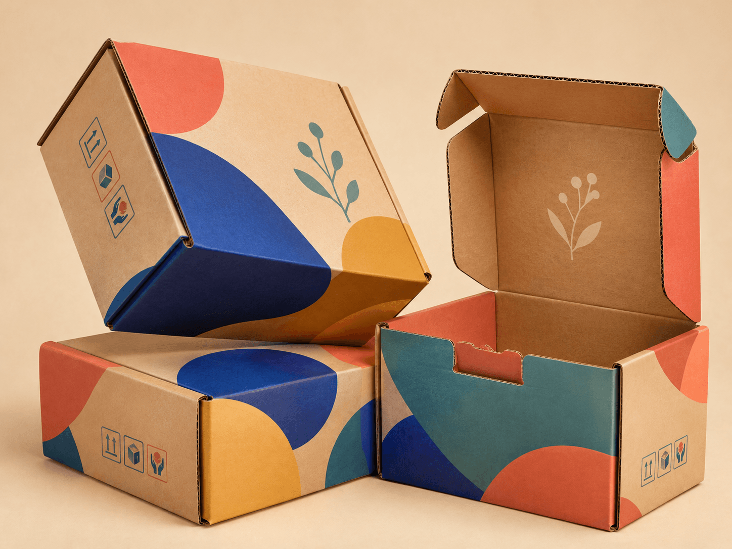Strong corrugated packaging designed for delivery and courier handling