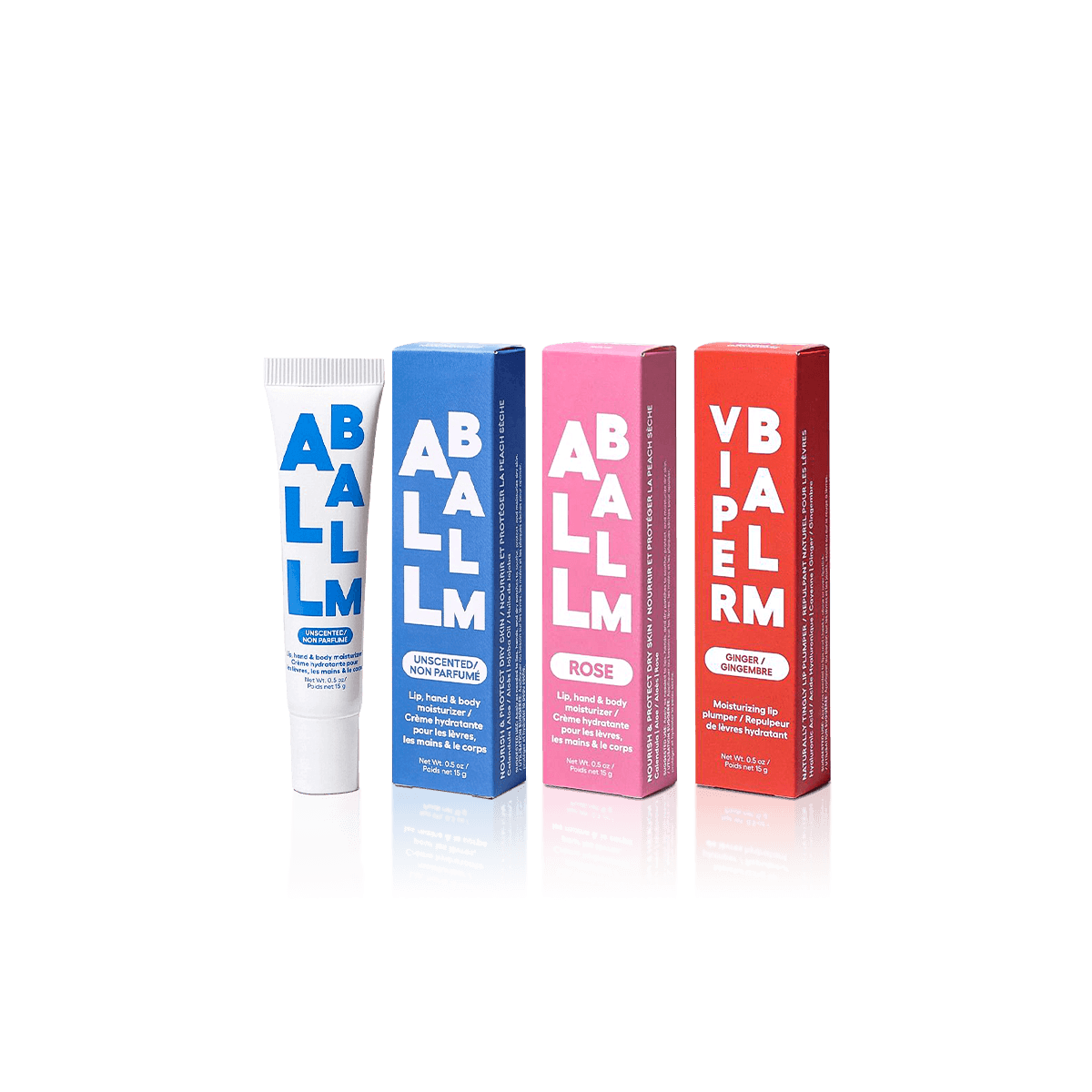 Custom lip balm tube packaging with printed paperboard cartons for beauty, skincare and wellness products