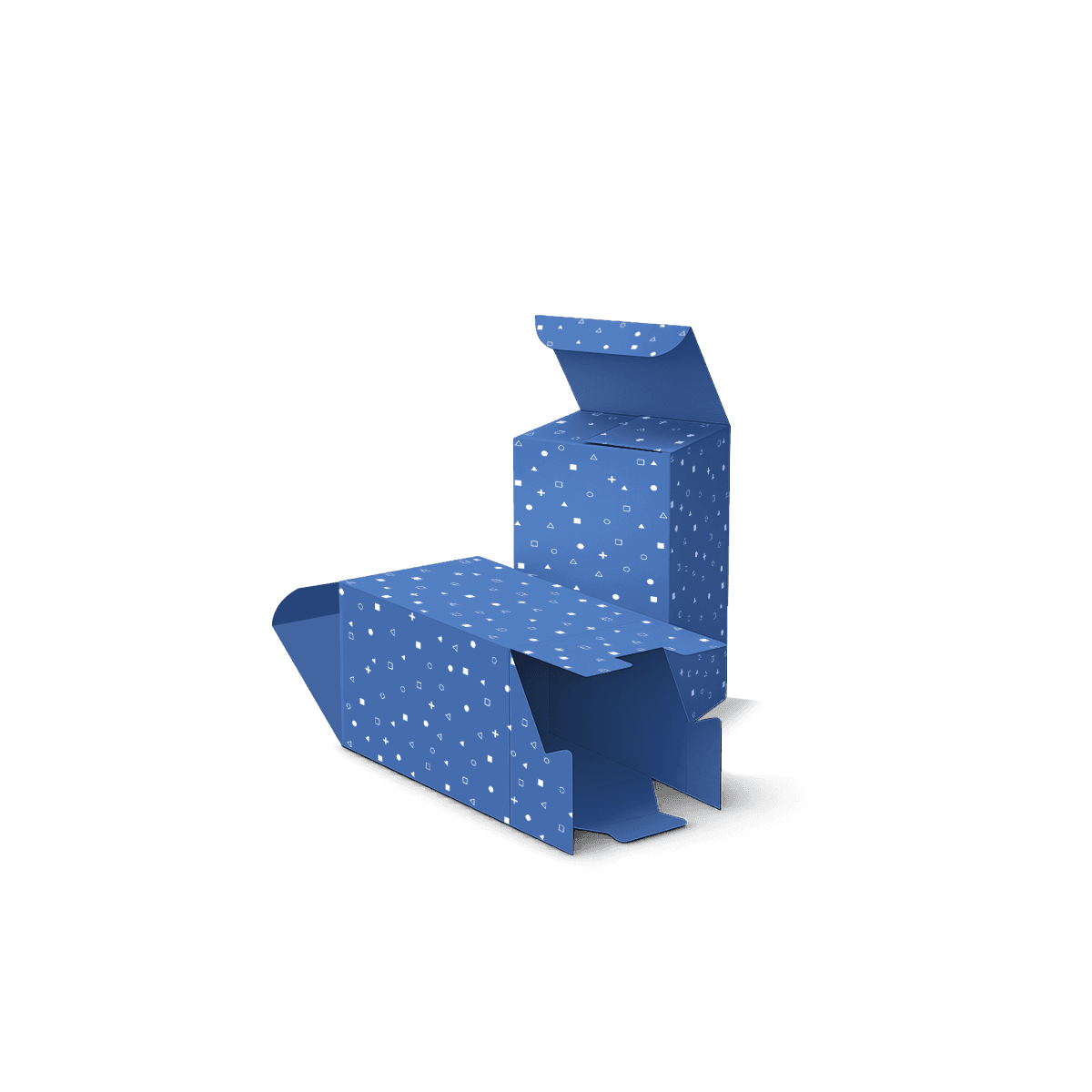 Snap lock bottom boxes with interlocking base flaps and printed paperboard panels, shown for heavier retail products and secure shelf packaging.