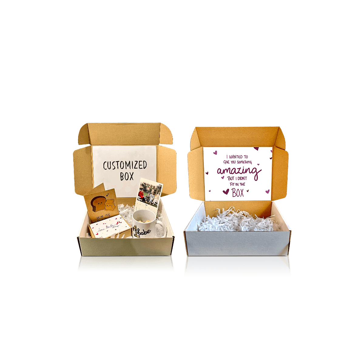 Custom gift set boxes with printed rigid packaging and inserts for multi-product gifts and premium retail sets