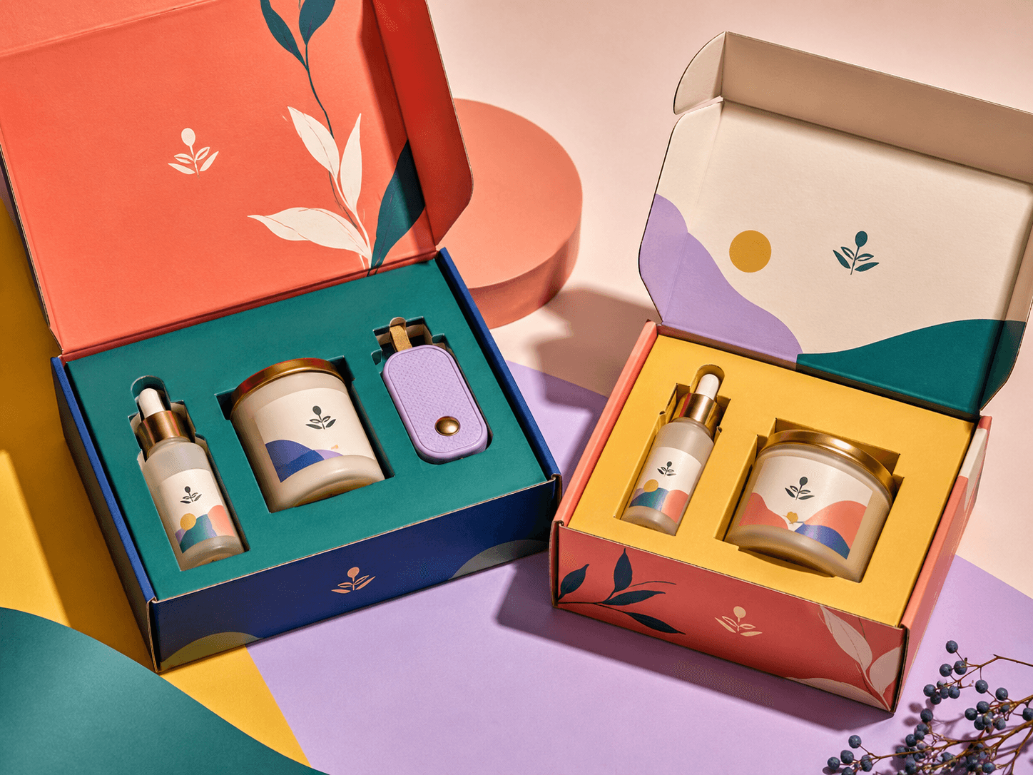 Custom packaging inserts and box structure planned around product fit