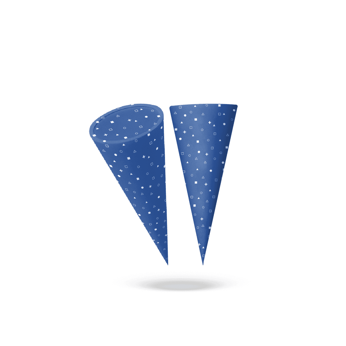 Greaseproof cone sleeves with coated paperboard surfaces, shown around waffle cones and takeaway snacks for clean food-service handling.