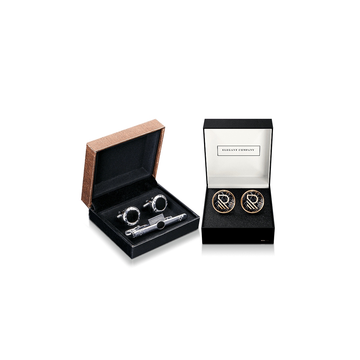 Custom cufflink boxes with luxury accessory packaging for formalwear gifts and retail jewellery displays