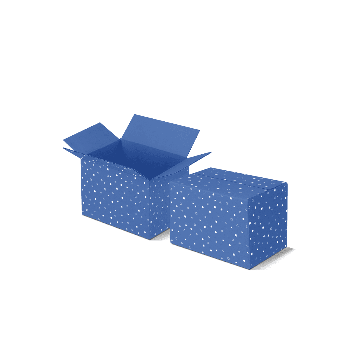 Heavy duty corrugated shipping boxes with reinforced board structure and secure folded flaps, shown for bulky, fragile and high-value product delivery.