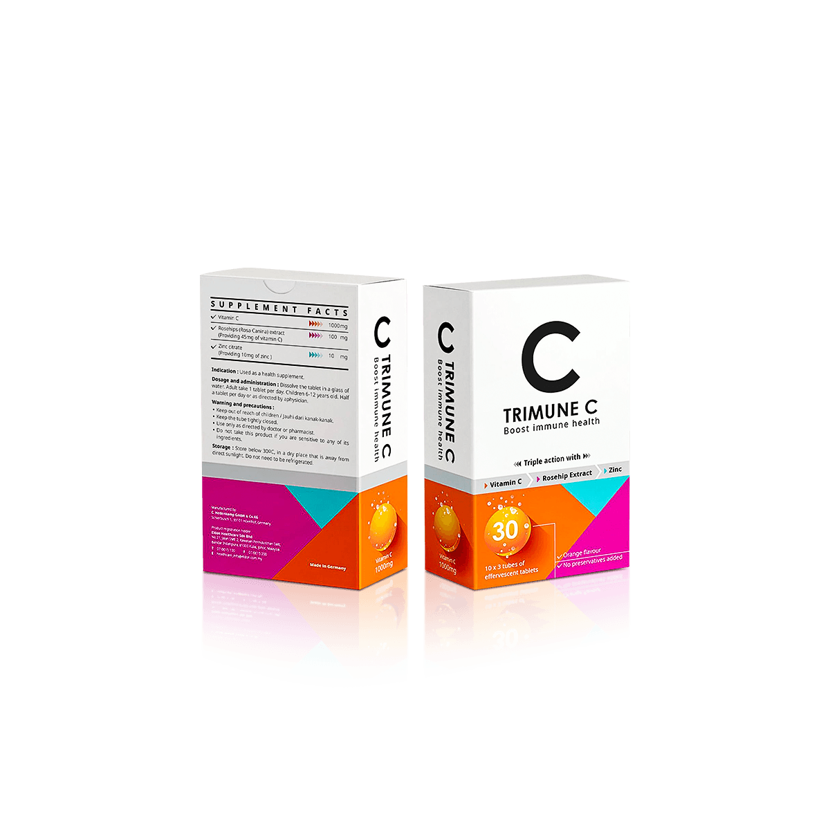 Custom vitamin boxes with printed cardboard packaging for tablets, capsules and daily wellness products