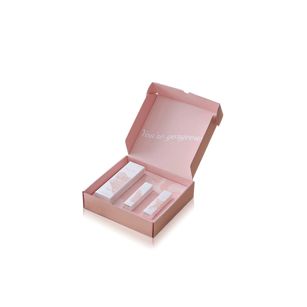 Custom product sample mailer boxes with compact branded packaging for trial products and small e-commerce items