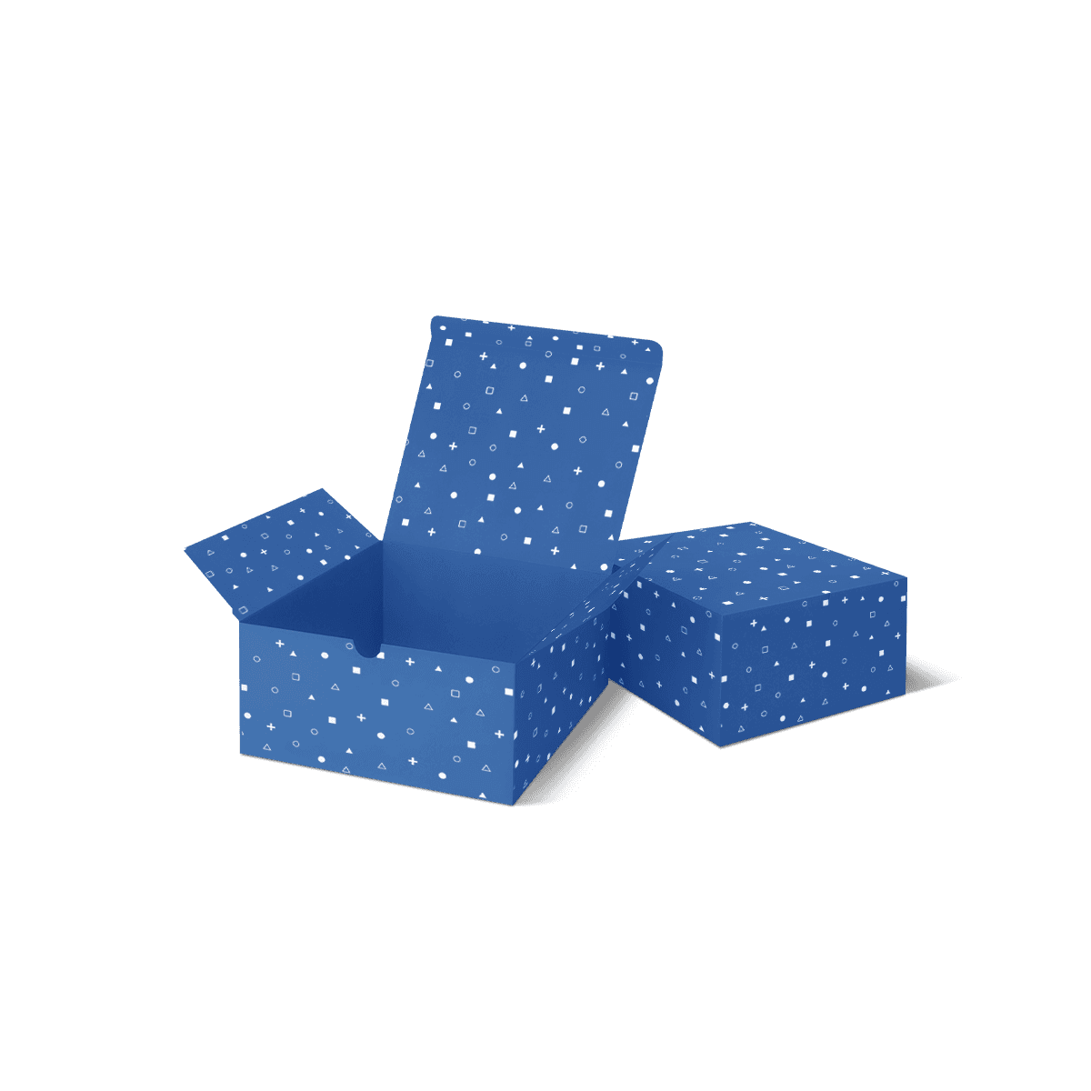 Tuck top mailer boxes with simple hinged lids and printed corrugated surfaces, shown for compact branded shipping and subscription packaging.