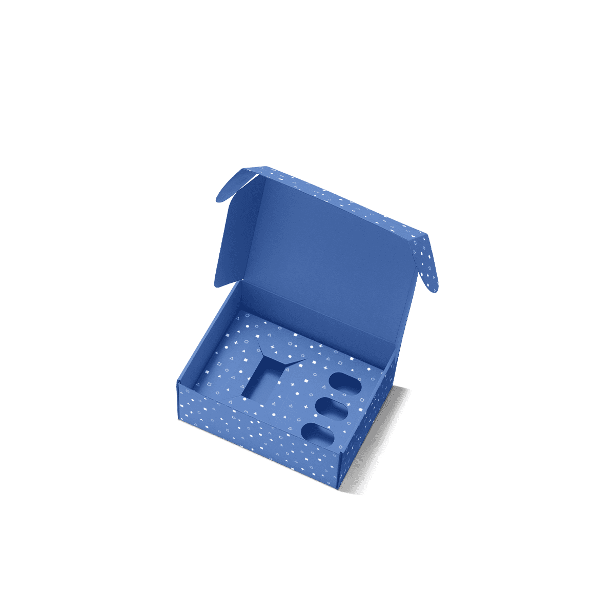 Corrugated box inserts with fluted board layers and protective cut-outs, arranged inside shipping boxes for sturdy product support during transit.